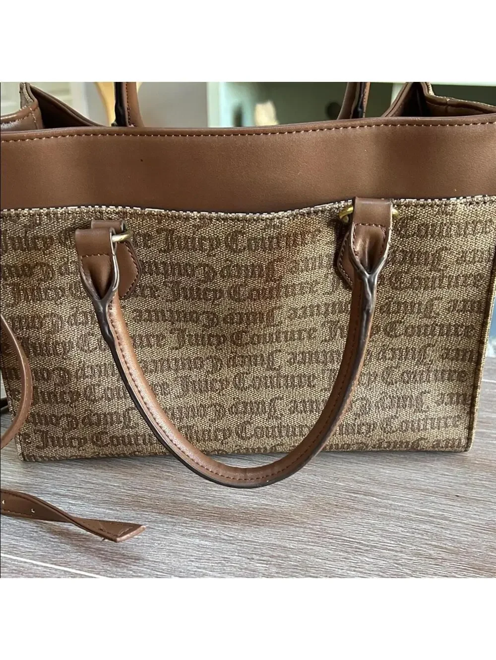 Juicy Couture Elegant Brown and Tan Satchel